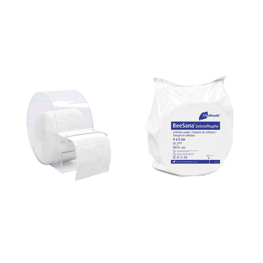 Meditrade BeeSana® - Zellstofftupfer unsteril, 4x5 cm - 2 Stück