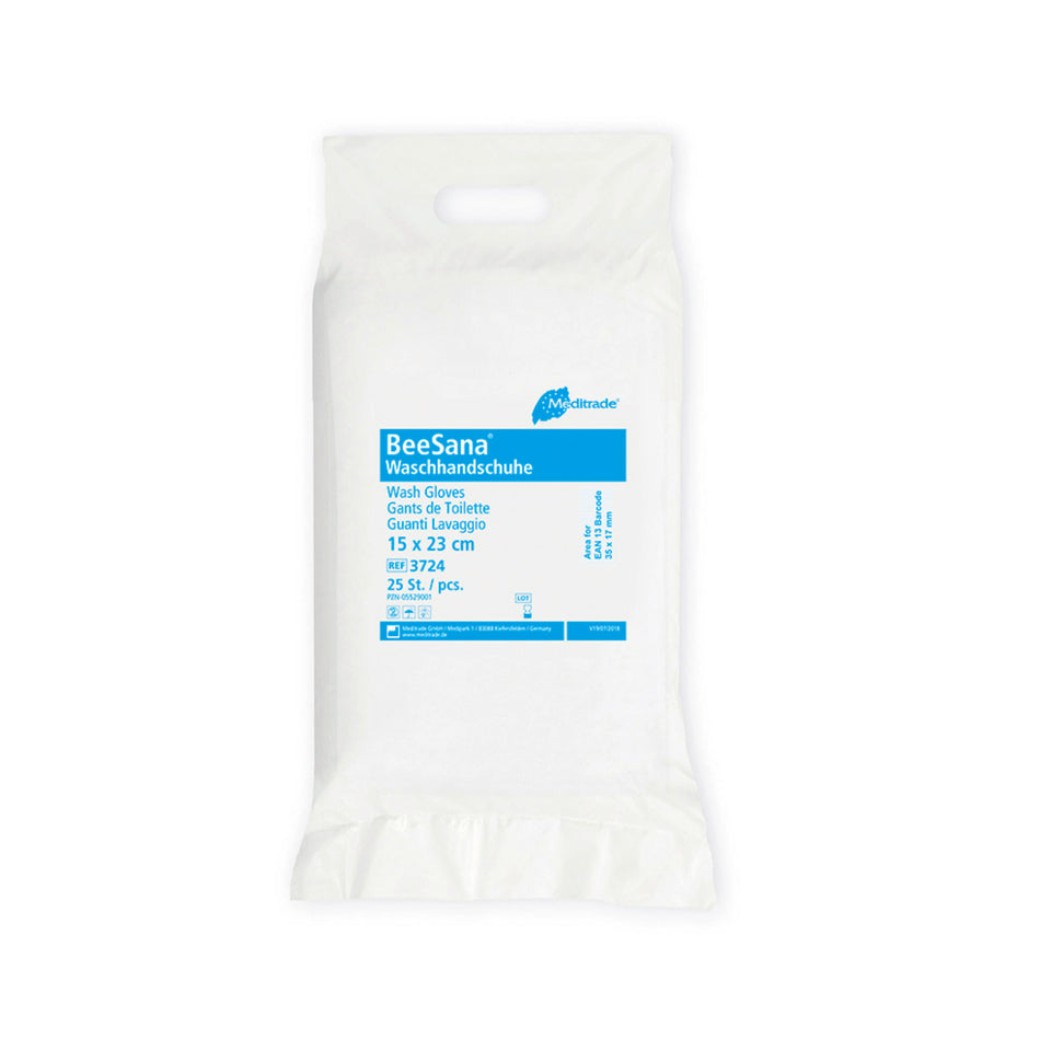 Meditrade - BeeSana® Waschhandschuh - Molton/Soft, 25 Stk / Pkg