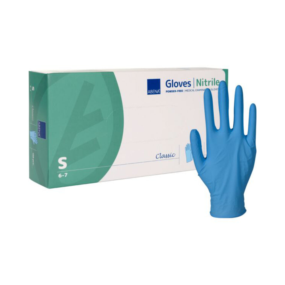 Abena - Einmalhandschuhe - Nitril Puderfrei in blau