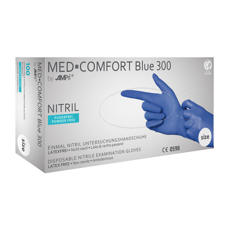 MED-Comfort Blue 300 - Nitril-Untersuchungshandschuh
