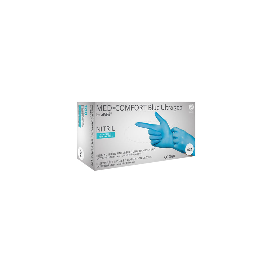 MED-Comfort Blue Ultra 300 - Nitril-Untersuchungshandschuh