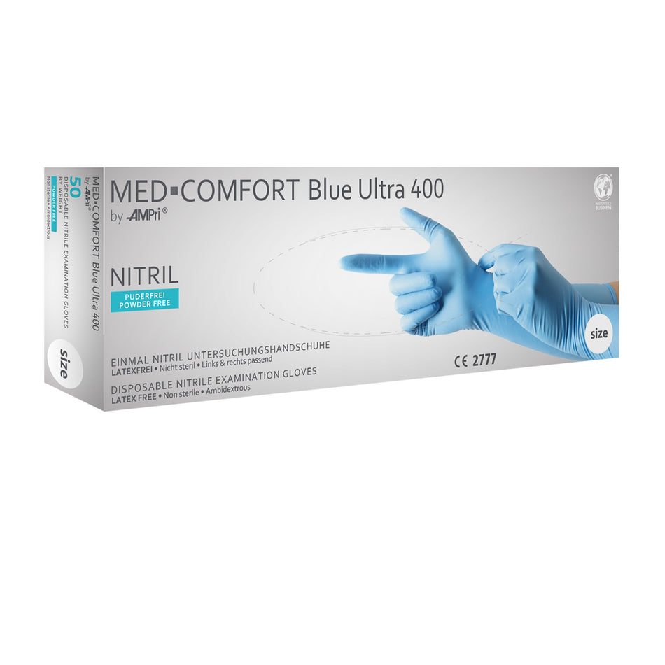 MED-Comfort Blue Ultra 400 - Nitril-Untersuchungshandschuh