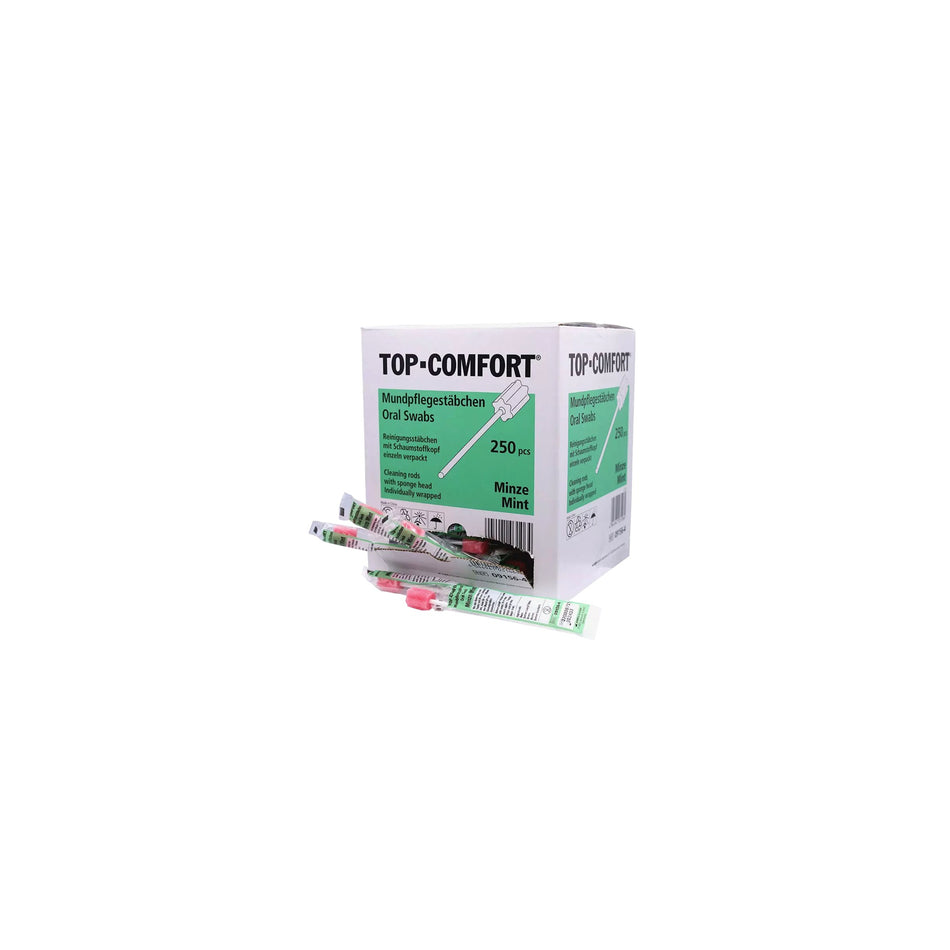 Top-Comfort - Mundpflegestäbchen Minze - 250 Stk.