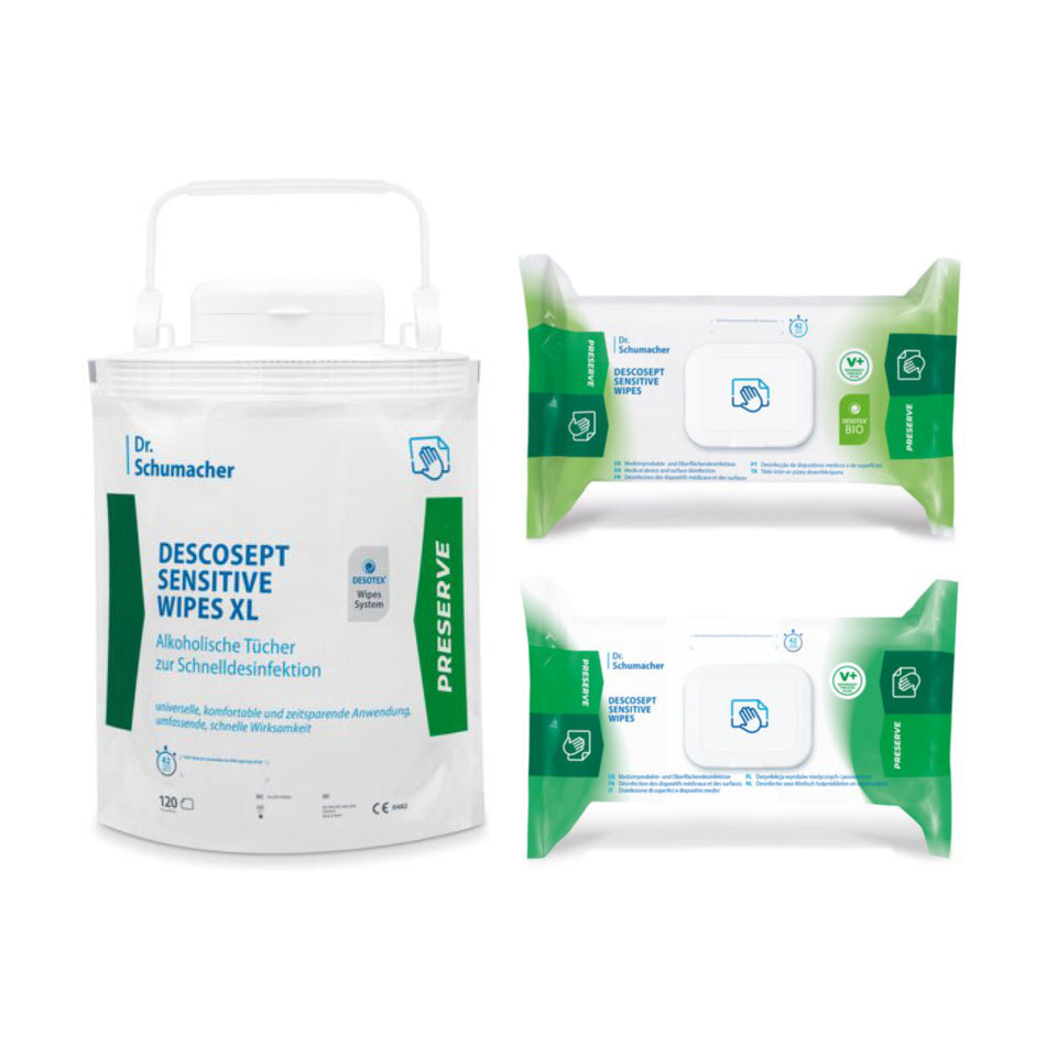 Dr.Schumacher - DESCOSEPT SENSITIVE WIPES - Flächdendeisinfektionstücher